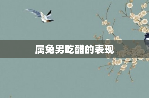 属兔男吃醋的表现