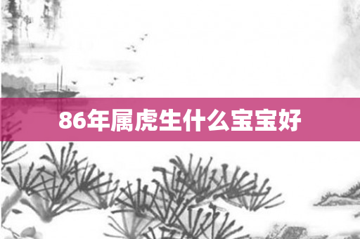 86年属虎生什么宝宝好