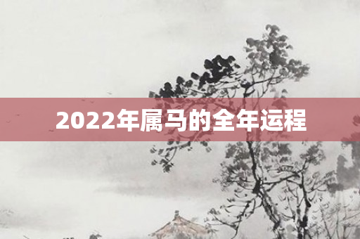 2022年属马的全年运程