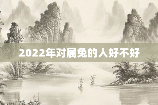 2022年对属兔的人好不好
