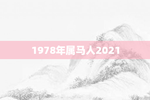1978年属马人2021