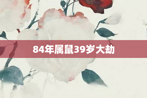 84年属鼠39岁大劫