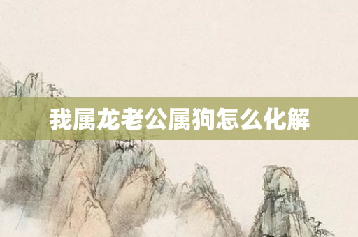 我属龙老公属狗怎么化解