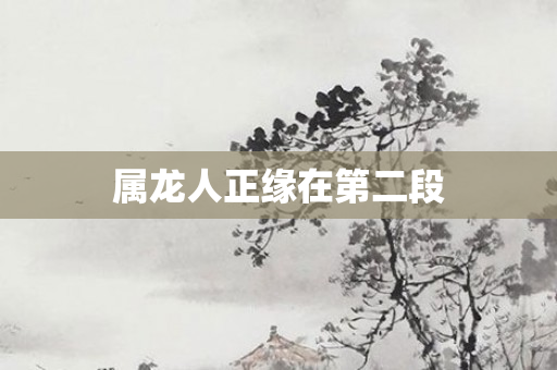 属龙人正缘在第二段