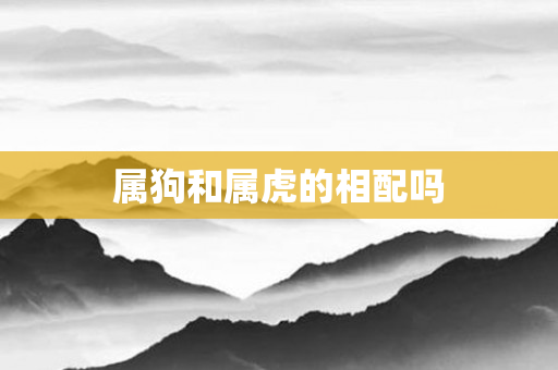 属狗和属虎的相配吗