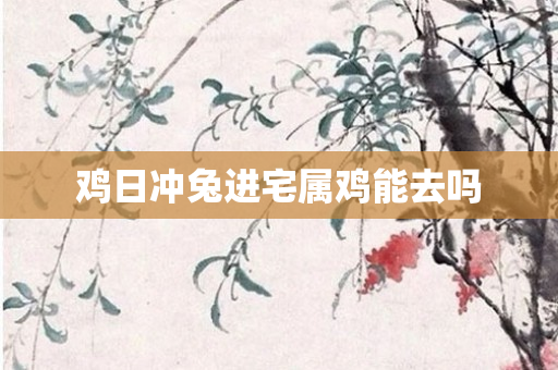 鸡日冲兔进宅属鸡能去吗