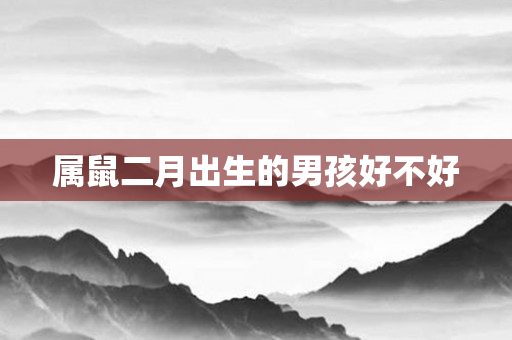 属鼠二月出生的男孩好不好