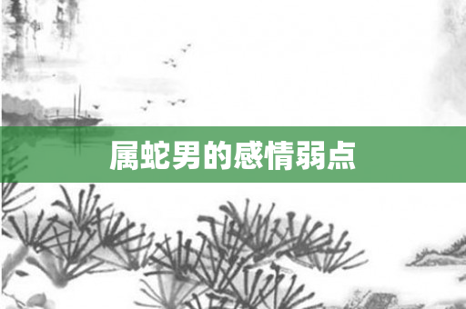 属蛇男的感情弱点
