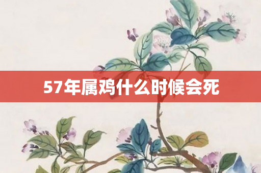 57年属鸡什么时候会死