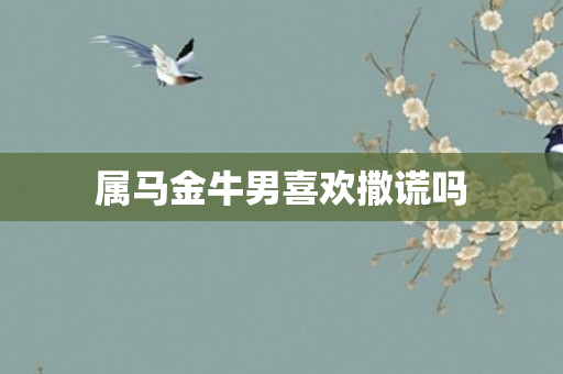属马金牛男喜欢撒谎吗