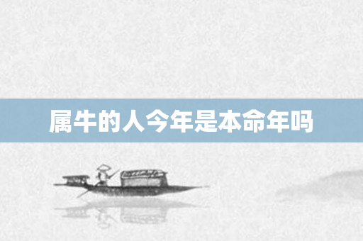 属牛的人今年是本命年吗