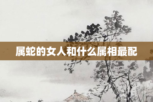属蛇的女人和什么属相最配