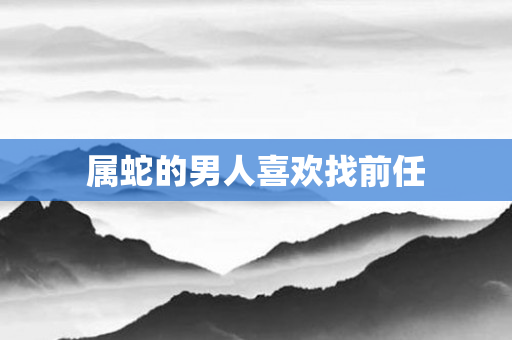 属蛇的男人喜欢找前任